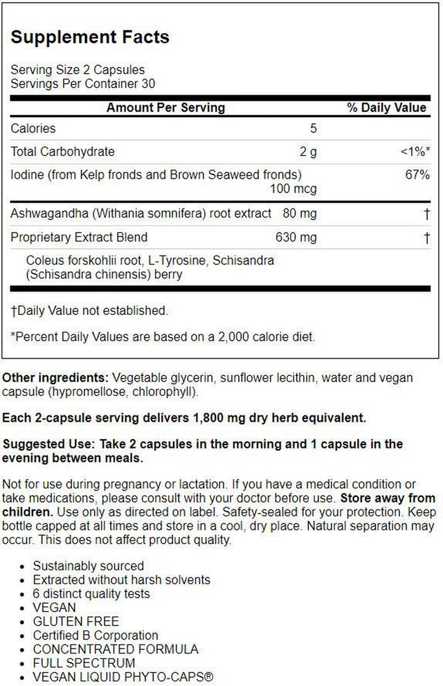 Gaia Herbs Gaia Systemsupport Thyroid Support, 60 Ea