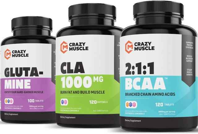 Crazy Muscle Get Leaner with BCAA, CLA and Glutamine