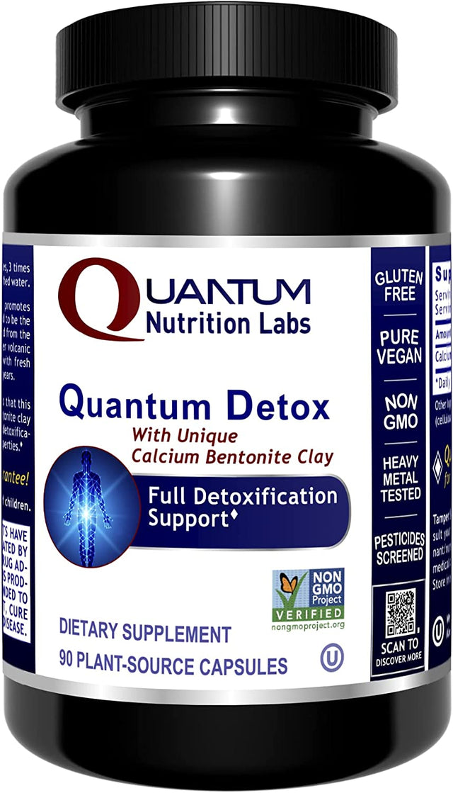 Quantum Detox - Promotes Whole Body Detox Cleanse - Liver and Colon Cleanse Supplement - Vegan, Gluten-Free, Non-Gmo - 90 Capsules