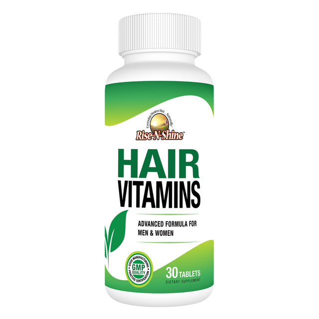 Rise-N-Shine Hair Vitamins, Formula with Biotin, Saw Palmetto, and More, Hair Supplement, 30 Tablets