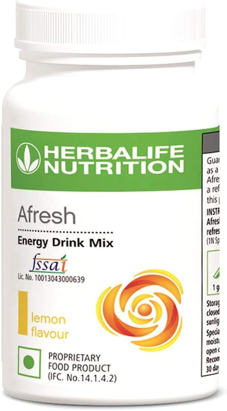 Herbalife Afresh Energy Drink Mix Lemon Flavour - Combo Pack of 4