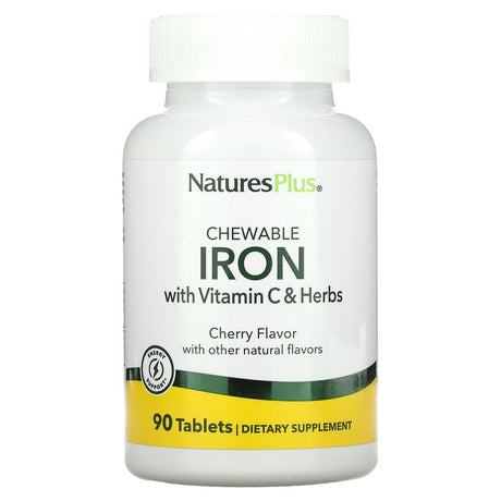 Nature'S plus - Chewable Iron with Vitamin C and Herbs - 90 Chewable Tablets