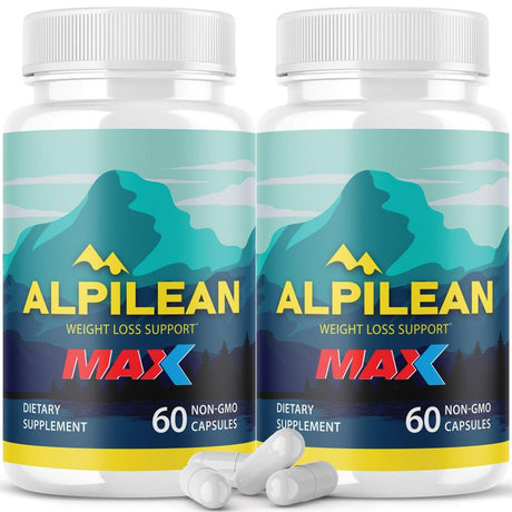 (2 Pack) Alpilean Max Pills - Official Formula - Alpilean Max Supplement Pills (120 Capsules)