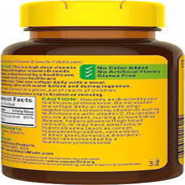 Nature Made Vitamin D3 5000Iu Ultra Strength Supports Immune Health, 90 Ct