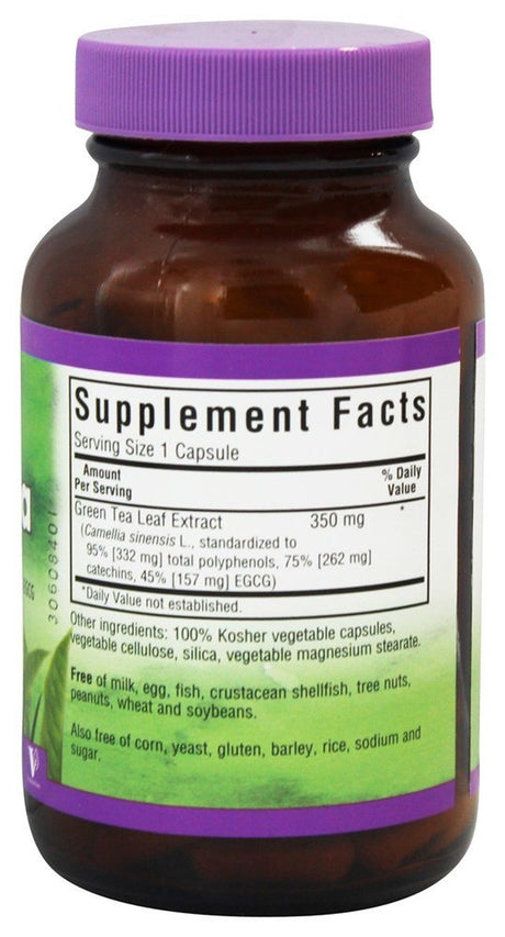 Bluebonnet Nutrition - Standardized EGCG Green Tea Leaf Extract - 120 Vegetarian Capsules