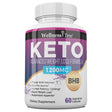 Keto BHB Max Strength 1200Mg - Advanced Weight Loss Supplement - Burn Fat for Energy, Boost Metabolism, Ketosis Support - Non-Gmo, Gluten-Free - 60 Capsules