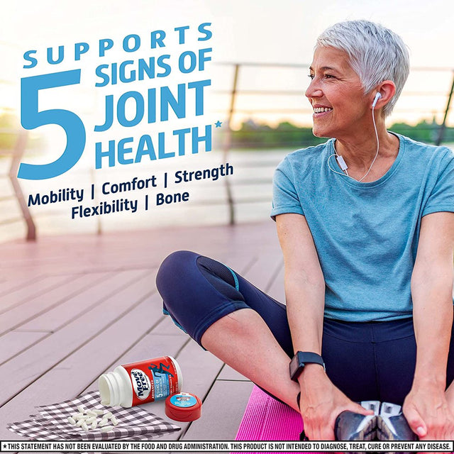 Move Free Advanced Glucosamine Chondroitin MSM + Vitamin D3 Joint Support Supplement, Supports Mobility Comfort Strength Flexibility & Bone + Immune Health - 120 Tablets (40 Servings)*