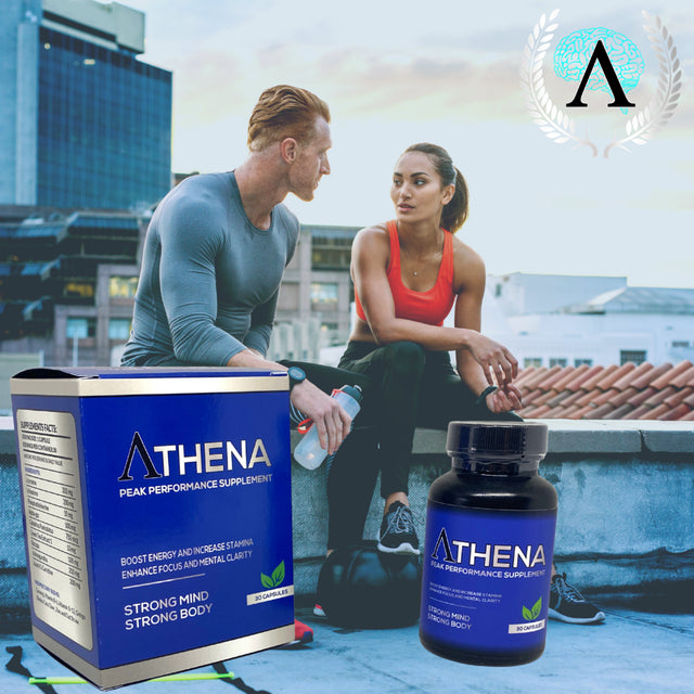 Athena Peak Performance Brain Supplement | Nootropics Booster | Enhance Focus | Support Healthy Brain Function for Men & Woman (30 Capsules)