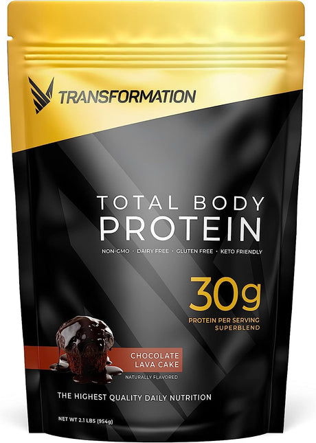 Transformation Chocolate & Vanilla Protein Powder | 30G Multi-Protein Superblend | Collagen Peptides, Egg White & Plant Blend | MCT Oil | BCAA Amino Acids | Probiotics & Enzymes | Low Carb Shake