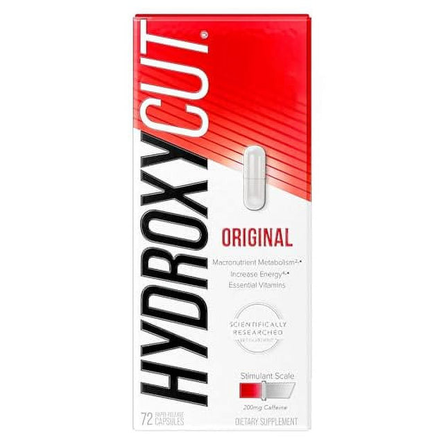 Weight Loss Pills for Women & Men Hydroxycut Original Weight Loss Supplement Pills Metabolism Booster for Weight Loss Weightloss & Energy Supplements, 72 Caps (Packaging May Vary)