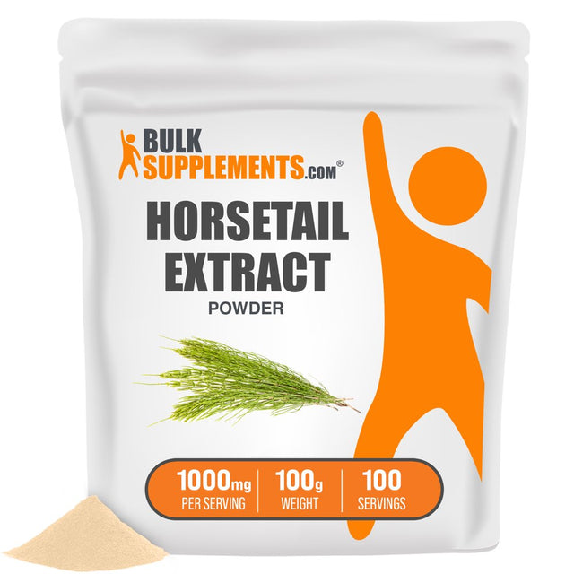 Bulksupplements.Com Horsetail Extract Powder - Silica Supplements - Hair Growth Supplement (100 Grams - 3.5 Oz)