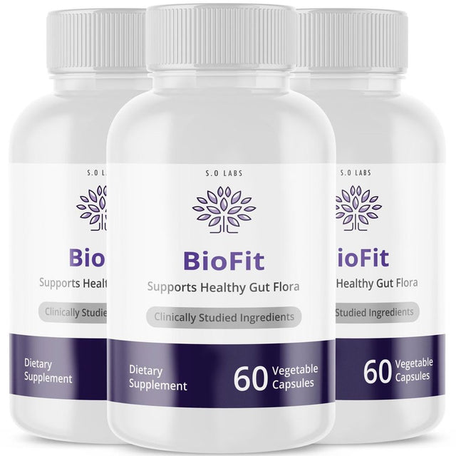 Biofit - Pills to Support Healthy Gut Flora - Energy Boosting Dietary Supplements for Weight Management and Metabolism - Advanced Ketogenic Ketones - 180 Capsules (3 Pack)