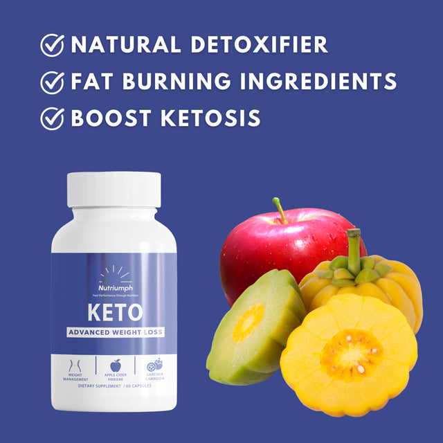 Nutriumph Keto Burn Weight Loss Supplement W/ Apple Cider Vinegar & Garcinia Cambogia - 60 Ct