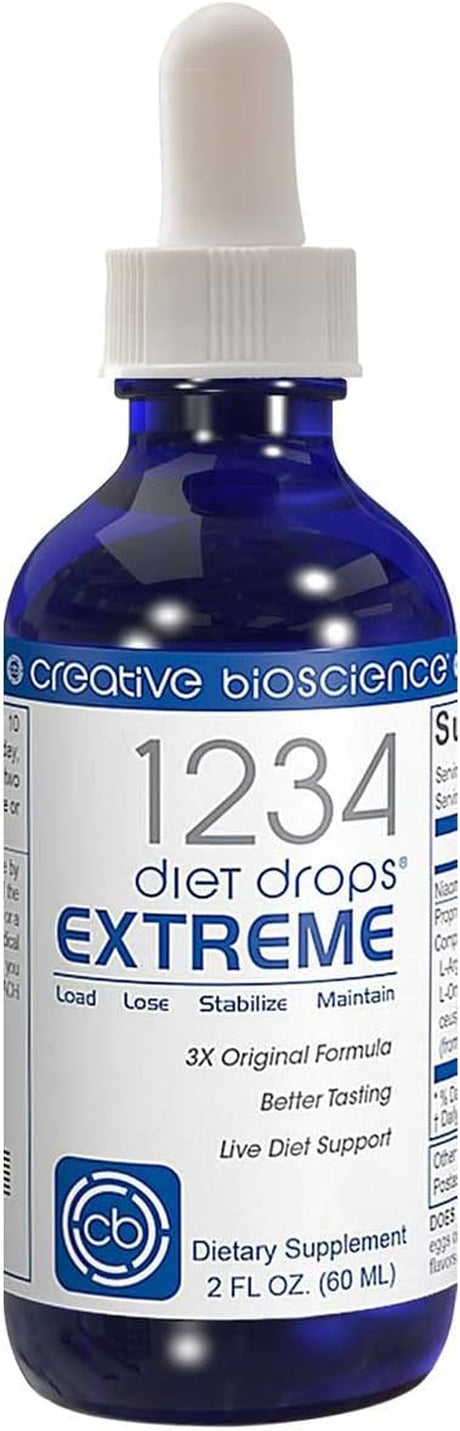 1234 Diet Drops Extreme for Women & Men, Diet Drops for Weight Management, Keto Diet Drops, 2 Fl Oz