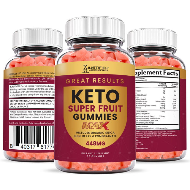 (5 Pack) Great Results Keto Max Gummies Dietary Supplement 300 Gummys