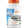 Doctor'S Best Time-Release Niacin with Niaxtend, Non-Gmo, Vegan, Gluten Free, 500 Mg, 120 Tablets