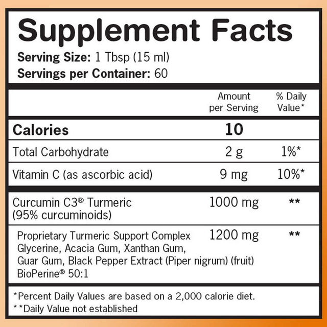 Qunol Liquid Turmeric 1,000 Mg., 30.4 Ounces