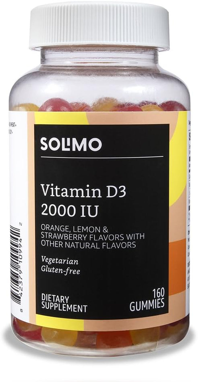 Amazon Basics Fiber Gummies (90 Count) and Vitamin D3 Gummies (160 Count)