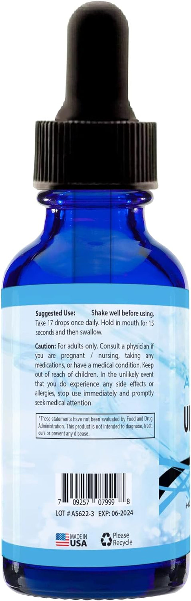 Absonutrix Ursolic Acid 300Mg, 4 Fl Oz Bottle, 120 Highly Potent Servings, High Bioavailability, Quick Absorption, Third-Party Tested, Gmp-Certified, Non-Gmo, Cruelty-Free Products, Made in USA