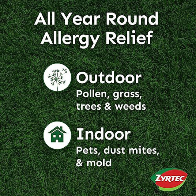 Zyrtec 24 Hour Allergy Relief Antihistamine Liquid Gels, 40Ct