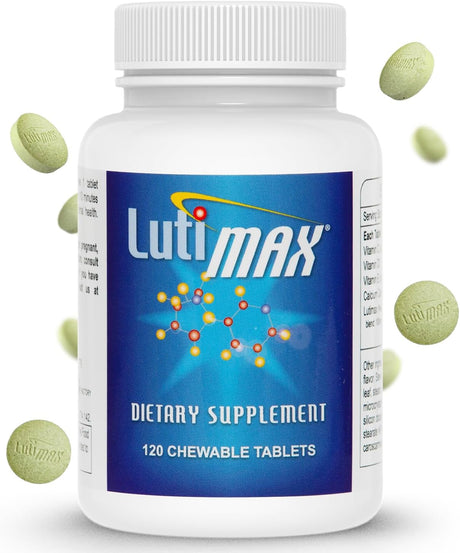 Lutimax Luteolin Complex W/Rutin - Brain Supplement for Mental Health - Bioflavonoids W/Vitamin C, D & E for Joint, Muscle, & Dietary Issues - Antioxidants Supplement W/Immune Support - 120 Tablets