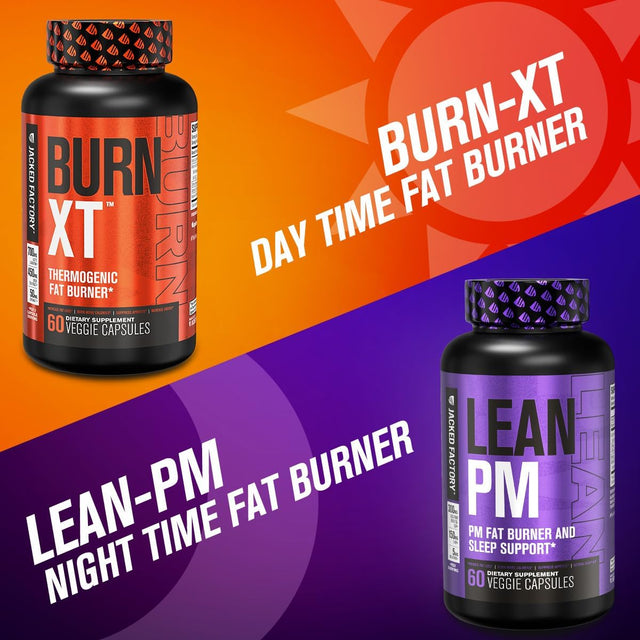 Burn-Xt Thermogenic Fat Burner, Lean PM Nighttime Fat Burner & Sleep Aid, Lean-Xt Caffeine Free Fat Burner