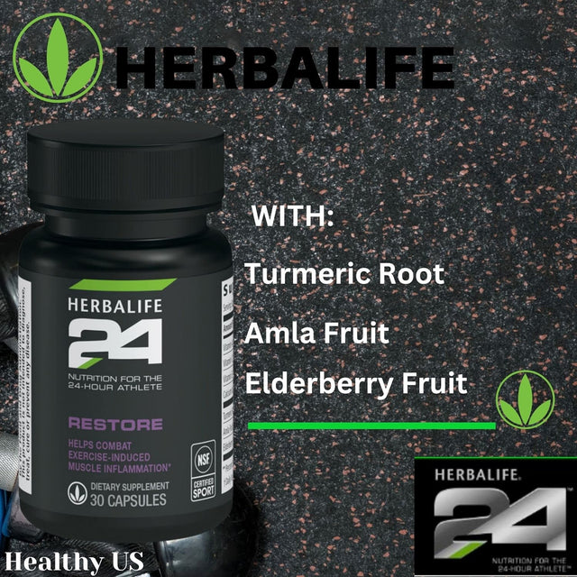 Herbalife 24 - Restore - Nutrition for the 24-Hour Athlete (Restore) 30 Capsules