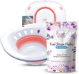 FIVONA Yoni Steam Kit 2 in 1 for Herbal V Steaming Sitz Bath Seat with Yoni Steam Herbs Bundle - at Home V-SPA Cleansing Set for Toilet Bowl - Detox and Rejuvenate with All-Natural Herbal Therapy