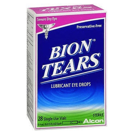 Bion Tears Lubricant Drops Dry Eye, No Preservative Sterile, 28 Ct, 6-Pack