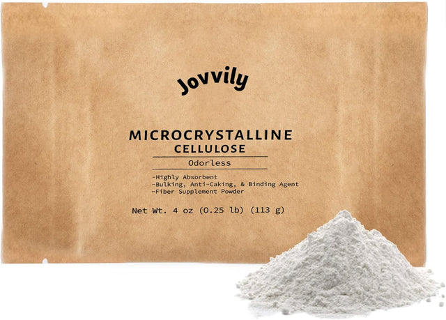 Microcrystalline Cellulose Powder - 4 Oz - Fiber Supplement - Binding Agent - Highly Absorbent