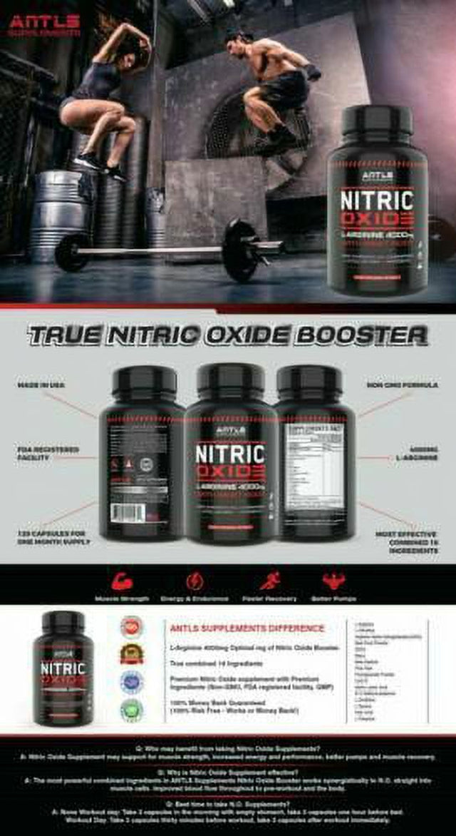 Nitric Oxide L-Arginine L-Citrulline Pre Workout+Testosterone Booster Male Muscle Pills, Amino Acid Supplement, Male Enhancing Perfor,Mance,Enlarge,Ment, Enhance,Ment