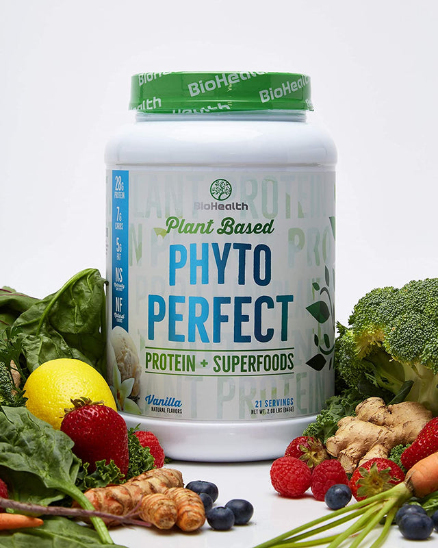 Phyto Perfect Chocolate (2Lb) | Vegan Protein plus Superfoods | Protein plus Organic Veggies and Organic Fruits