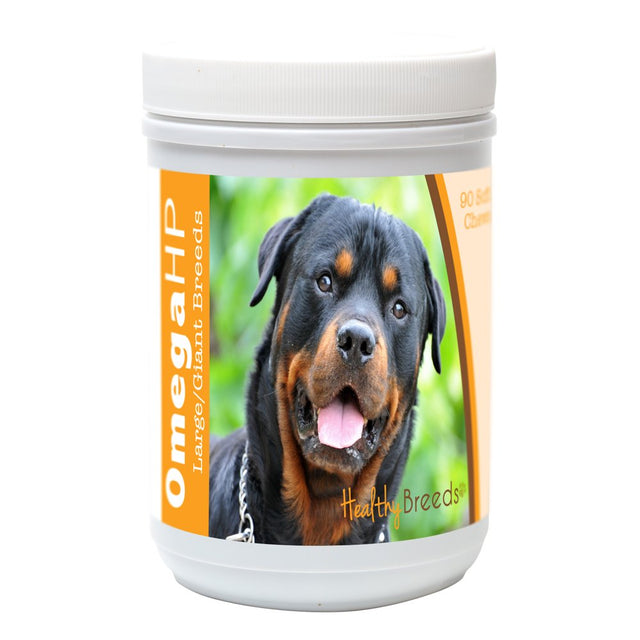 Healthy Breeds Rottweiler Omega HP Fatty Acid Skin and Coat Support Soft Chews