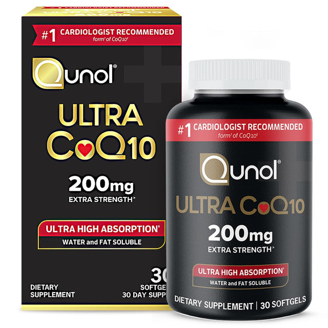 Qunol Ultra Coq10 Softgel, 200Mg, Heart Health Dietary Supplement, 30 Count