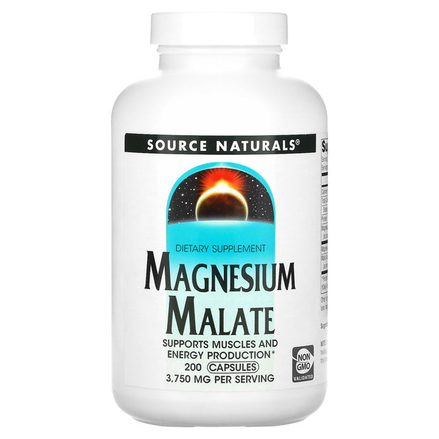 Source Naturals - Magnesium Malate 3750 Mg. - 200 Capsules