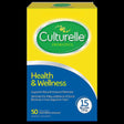 Culturelle Health & Wellness Daily Probiotic Supplement for Men & Women, Helps Support Your Immune System, Occasional Diarrhea, Gas & Bloating, 15 Billion Cfus, Non-Gmo, 50 Count