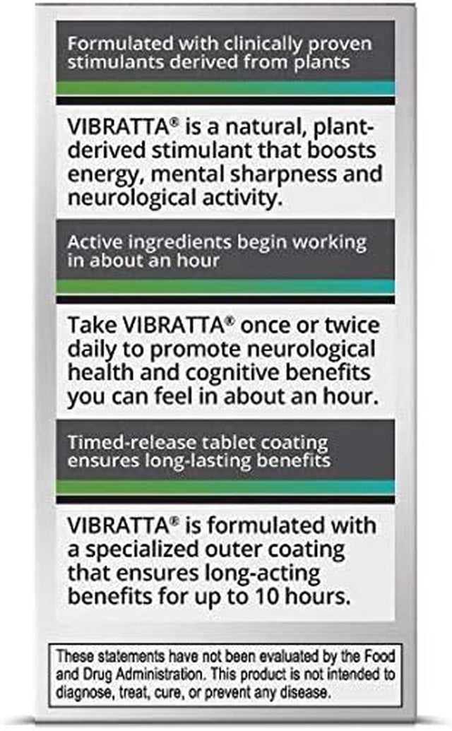 VIBRATTA for Energy, Mental Sharpness, and Memory