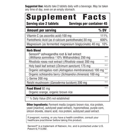 INNATE Response Formulas Adrenal Response Complete Care - with Ashwagandha - Promotes Optimal Stress Response - Wards off Fatigue - Vegetarian, Gluten-Free, Non-Gmo, Kosher - 90 Tablets (45 Servings)