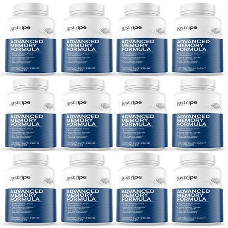 12 Pack Advanced Memory Formula- Best Nootropic Brain Supplement Memory & Focus