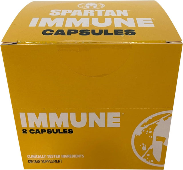 Spartan Race Immune, Body Armor for the True Warrior, Scientifically Validated, Supports Healthy Immune System and Immune Response, 15 Count