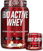 Isatori Bio-Gro Vanilla Ice Cream (60 Servings) & Bio-Active Whey Protein Powder Vanilla Swirl (30 Servings)