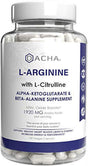 Premium L Arginine Pills 1920 MG - 120 VCAPS AAKG Nitric Oxide Precursor, L-Citrulline HCL, Beta Alanine, Essential Amino Acids for Energy, Muscle Growth, Heart Health, Vascularity & Stamina