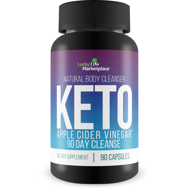 Keto Apple Cider Vinegar 90 Day Cleanse - Promote Health & Wellness - Flush Waste & Toxins - Cleanse & Detox Naturally - Support Digestion, Immune Function, Joint Health - Men & Women - 90 Keto Pills