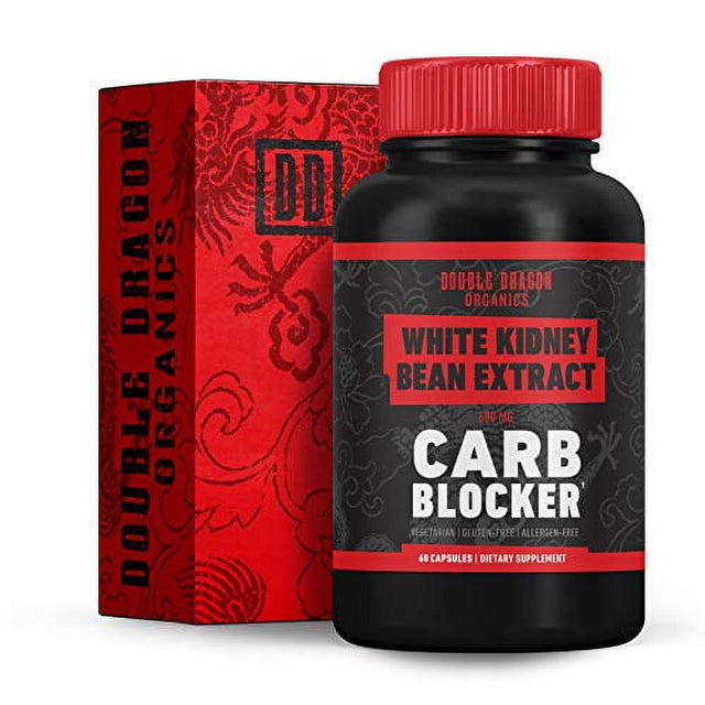 White Kidney Bean Extract - 100% Pure Carb Blocker - Keto Carb Blocker- Double Dragon Organics (60 Caps / 600MG)