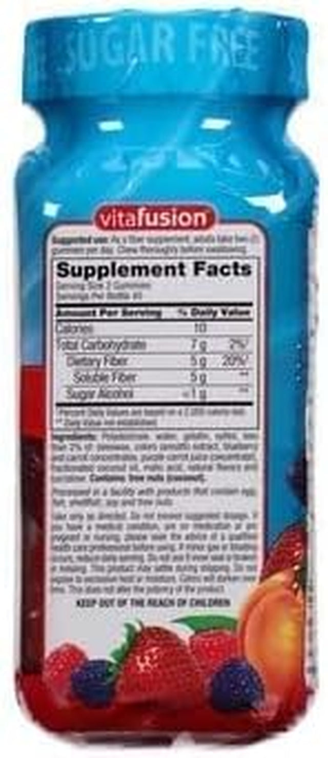 Vitafusion, Fiber Well Gummies, Fiber Supplement, Assorted Flavors - 90 Gummies, Pack of 3