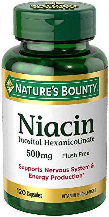 Nature'S Bounty Niacin Flush Free 500 Mg 120 Capsules