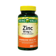 Spring Valley Zinc Immune Health Dietary Supplement Caplets, 50 Mg, 200 Count