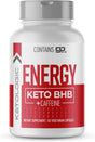 Ketologic Energy Capsules, BHB with Caffeine 60 Capsules - Gluten Free Ketone Supplement, Keto Energy Complex, 30 Servings