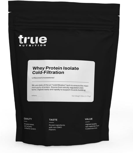 Whey Protein Isolate Cold Filtration | 3Rd Party Tested | (Unflavored/Unsweetened)