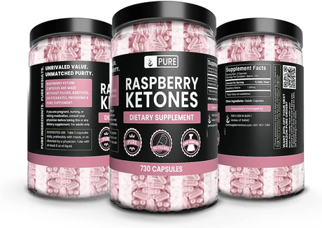 Pure Original Ingredients Raspberry Ketone (730 Capsules) No Magnesium or Rice Fillers, Always Pure, Lab Verified